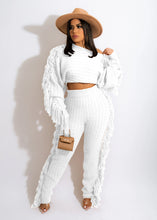 Load image into Gallery viewer, Tassel Knitted Sweater Sexy Two Piece Set