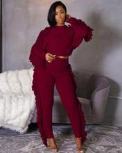 Load image into Gallery viewer, Tassel Knitted Sweater Sexy Two Piece Set