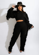 Load image into Gallery viewer, Tassel Knitted Sweater Sexy Two Piece Set