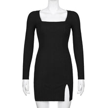 Load image into Gallery viewer, Ribbed Black Dress