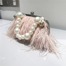 Load image into Gallery viewer, Pearl Chain Crossbody Clutch