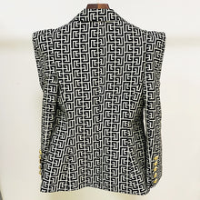 Load image into Gallery viewer, Jacquard Single Button Blazer