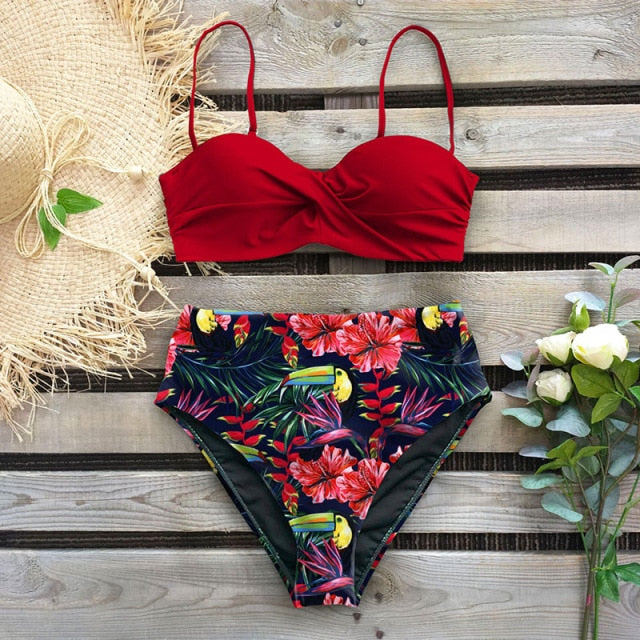 Thong Push Up Bikini Set