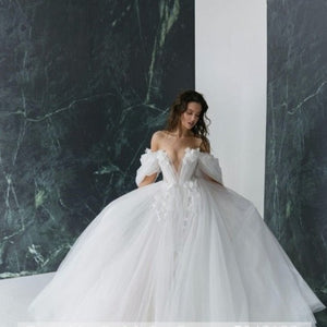 Bridal Gown Sweep Train Bride Dress