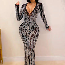 Load image into Gallery viewer, Sequin Maxi Dress