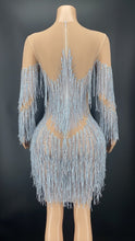Load image into Gallery viewer, Sparkly Rhinestones Fringes Dress