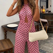 Load image into Gallery viewer, Wide Leg Pink Pants Overall