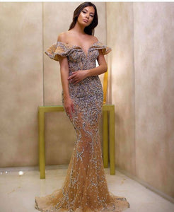 Luxury Crystal Evening Dress