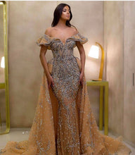 Load image into Gallery viewer, Luxury Crystal Evening Dress