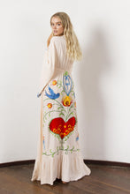 Load image into Gallery viewer, Maxi Dress V-Neck Batwing Sleeve Loose