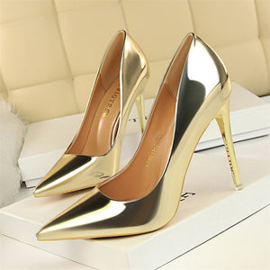 Patent Leather Thin Heels  New Arrival  Pumps