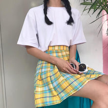 Load image into Gallery viewer, Rainbow Plaid Skirt