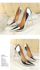 Patent Leather Thin Heels  New Arrival  Pumps