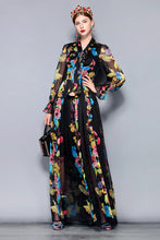 Load image into Gallery viewer, Floral Print Chiffon Party Holiday Long Dress