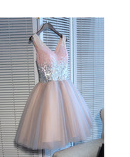 Load image into Gallery viewer, Pink Short Evening dress