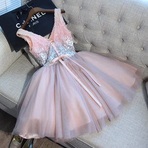 Pink Short Evening dress