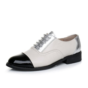 Leather Casual Designer Vintage Oxford Flat Handmade Shoes