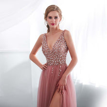 Load image into Gallery viewer, Beading Evening Dress
