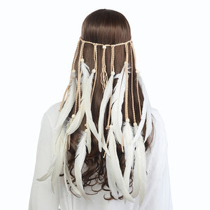 Fashion Boho Style Feather Headband Hairpiece