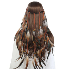 Load image into Gallery viewer, Fashion Boho Style Feather Headband Hairpiece
