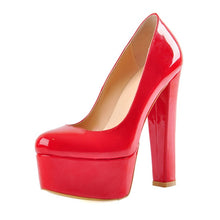 Load image into Gallery viewer, Peep Toe Super High Heel Platform Slip On Pumps