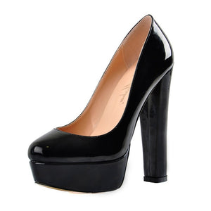 Peep Toe Super High Heel Platform Slip On Pumps