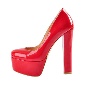 Peep Toe Super High Heel Platform Slip On Pumps