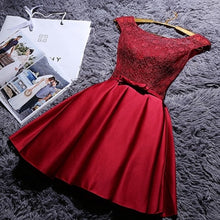 Load image into Gallery viewer, Short red lace evening Dress