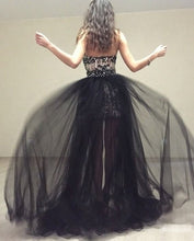 Load image into Gallery viewer, Black  Tulle Overskirt Detachable Skirt
