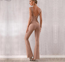 Load image into Gallery viewer, Bandage Jumpsuit Romper Sexy V Neck Backless