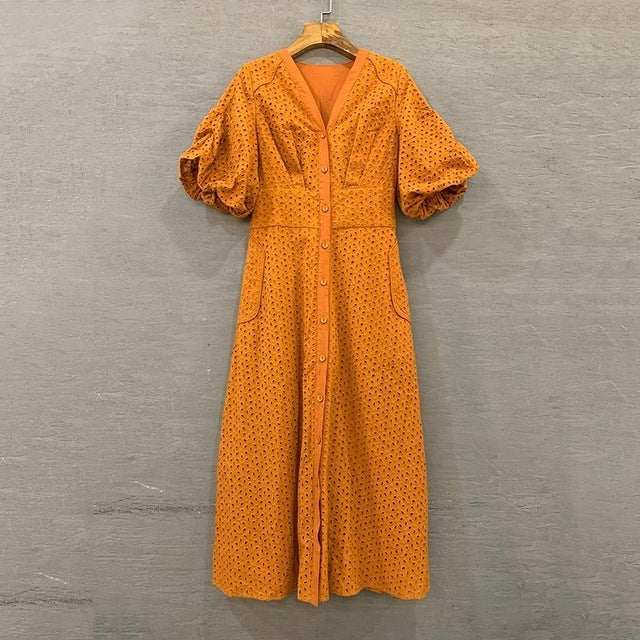 Vintage Solid  Dress V