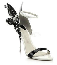 Load image into Gallery viewer, Embroidered Satin Butterfly High Heeled